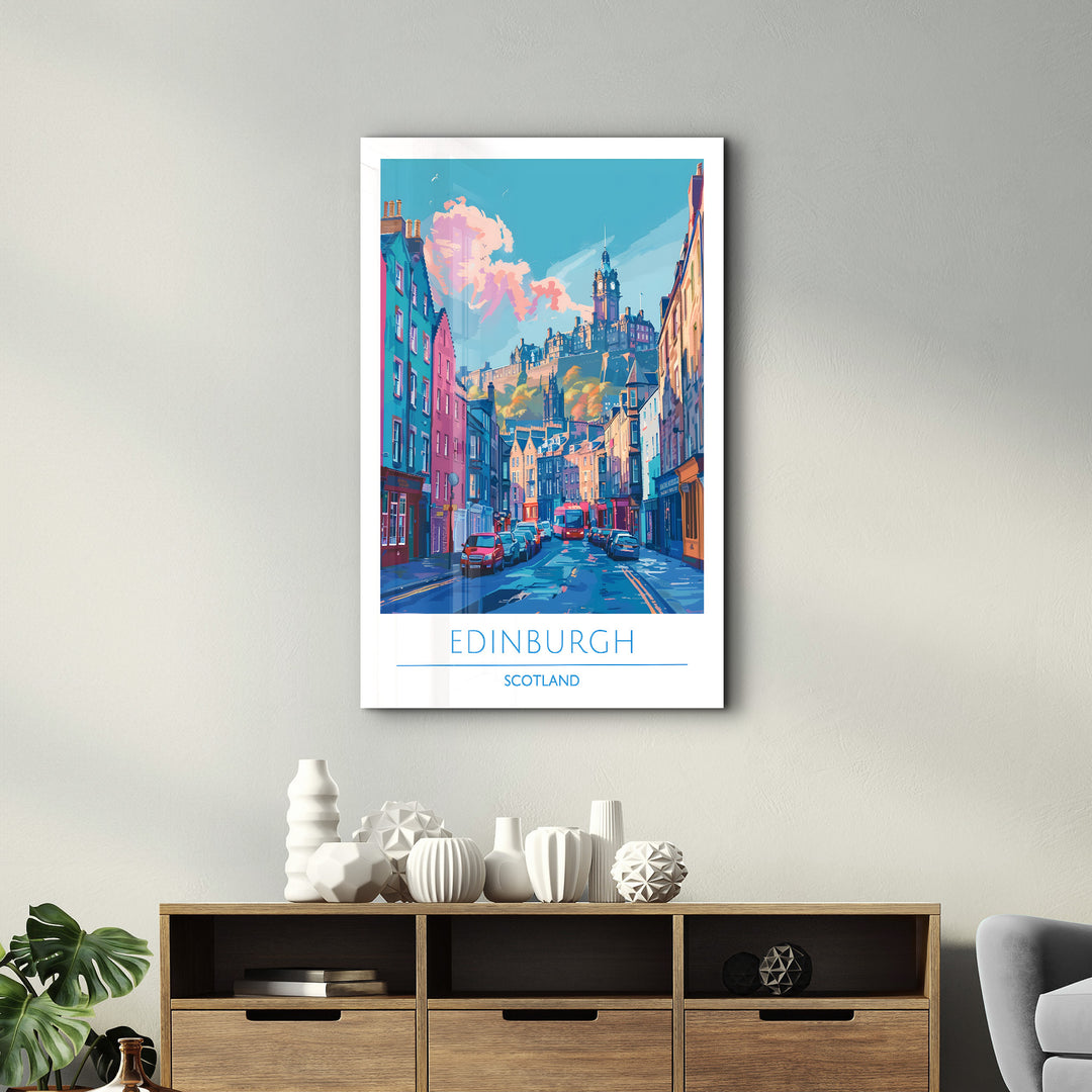 Edinburgh Scotland-Travel Posters | Glass Wall Art