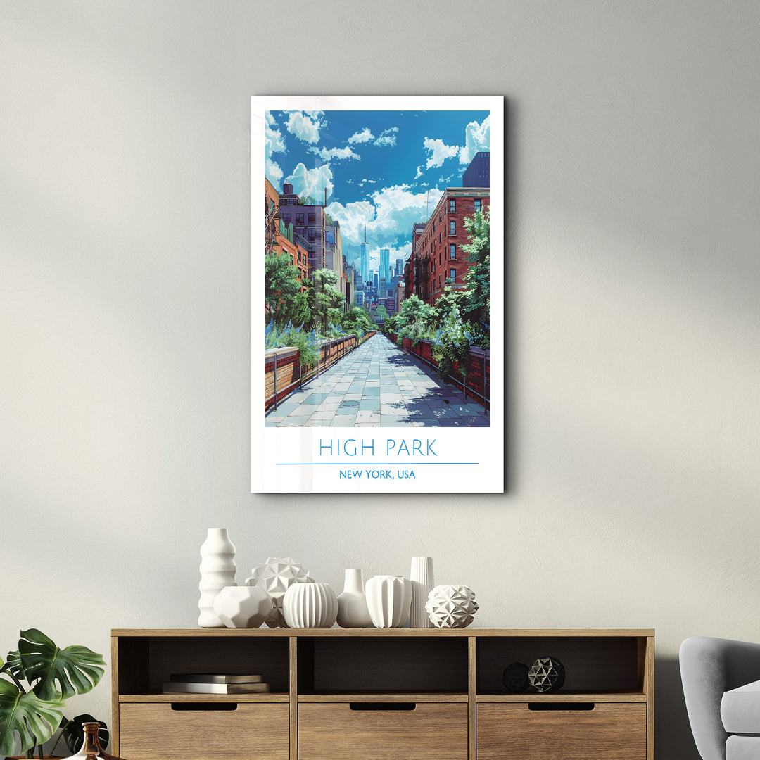 High Park-New York USA-Travel Posters | Glass Wall Art