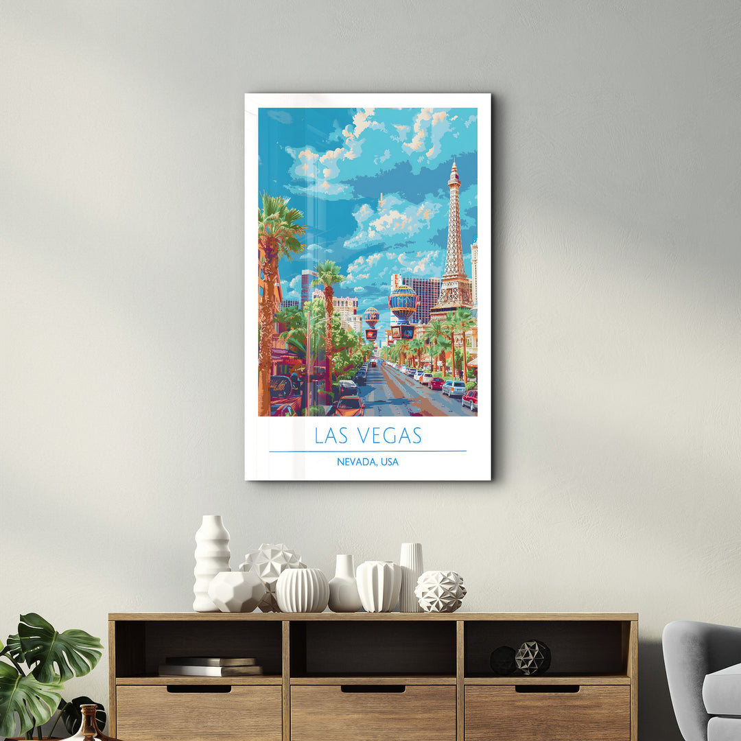 Las Vegas-Nevada USA-Travel Posters | Glass Wall Art