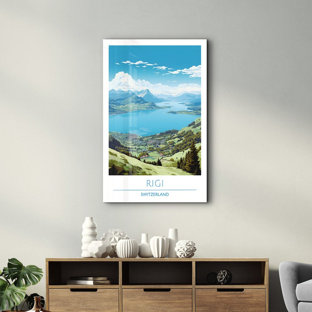 Rigi Switzerland-Travel Posters | Glass Wall Art