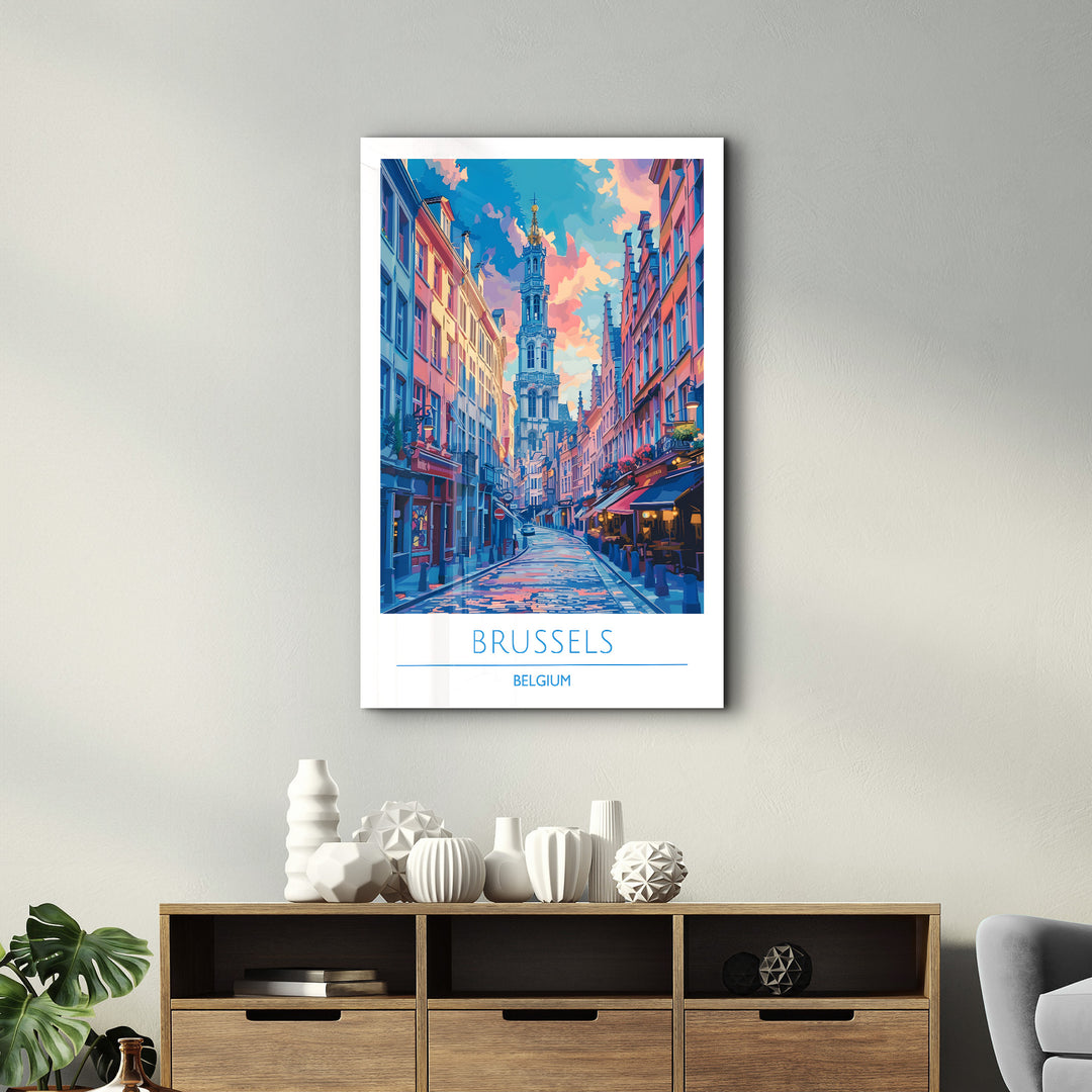 Brussels Belgium-Travel Posters | Glass Wall Art