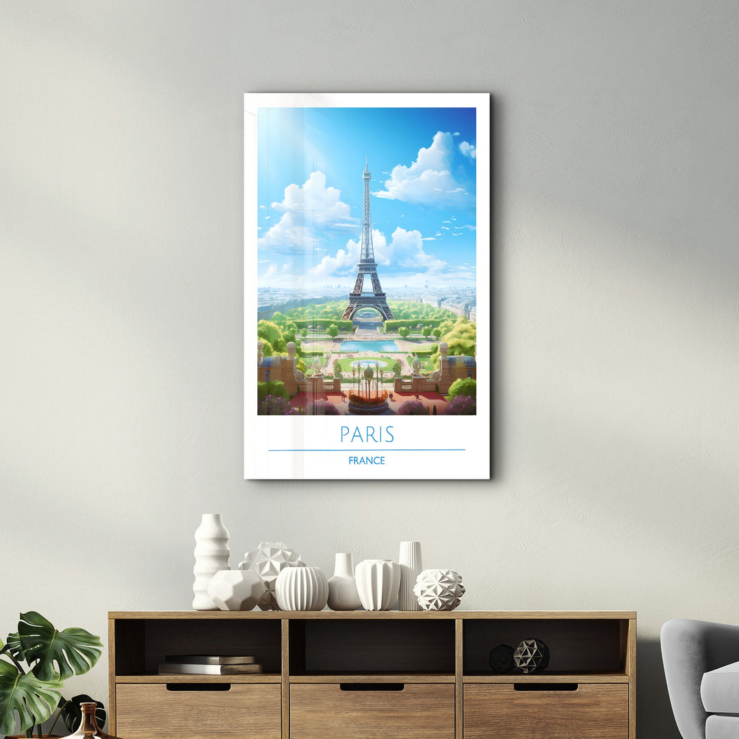 Paris France-Travel Posters | Glass Wall Art