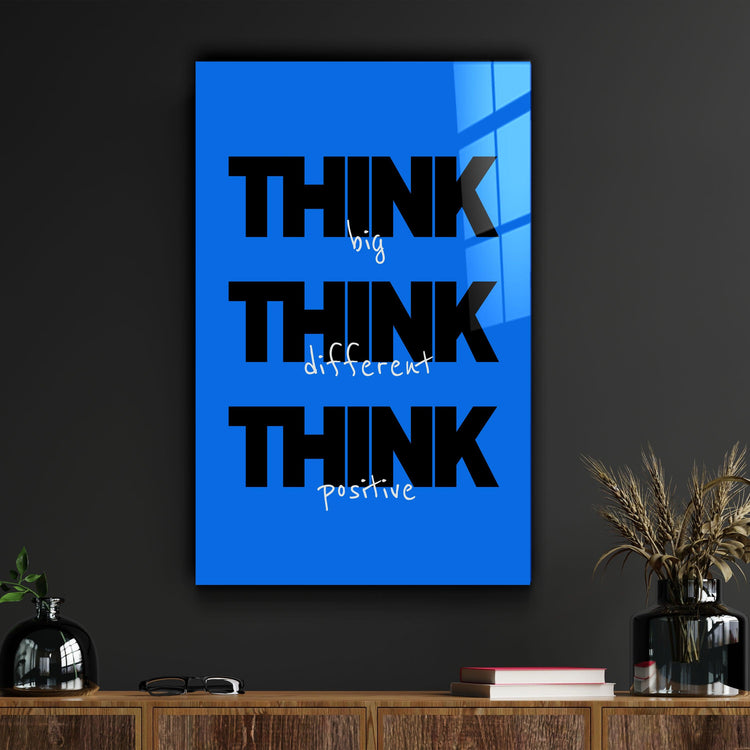 Think Big | Motivational Glass Wall Art - ArtDesigna Glass Printing Wall Art