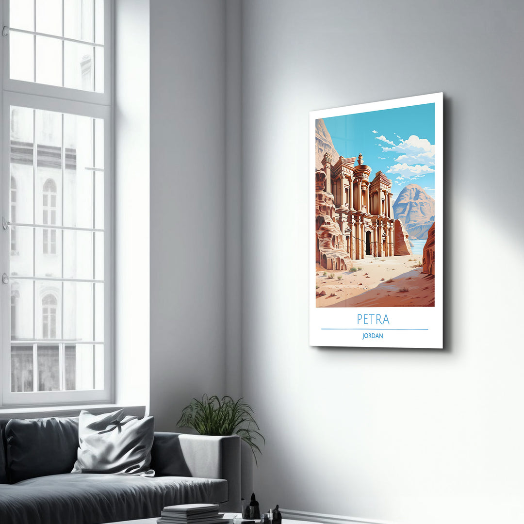 Petra Jordan-Travel Posters | Glass Wall Art