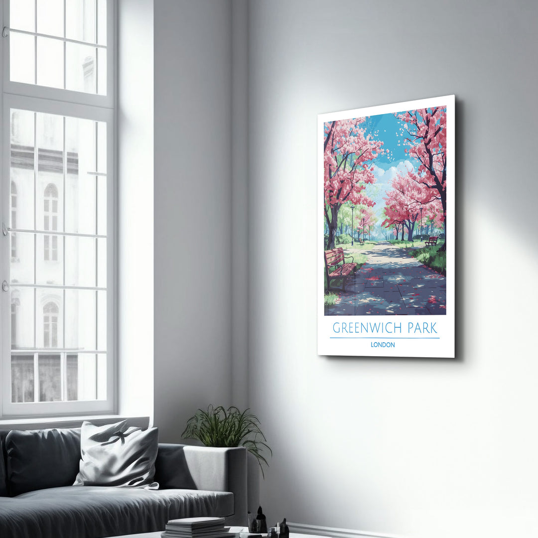 Greenwich Park London-Travel Posters | Glass Wall Art