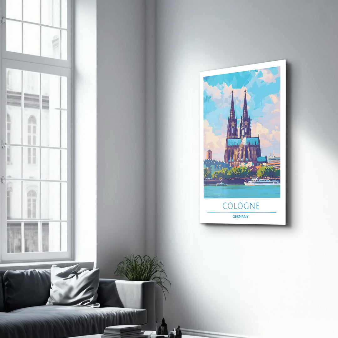 Cologne Germany-Travel Posters | Glass Wall Art