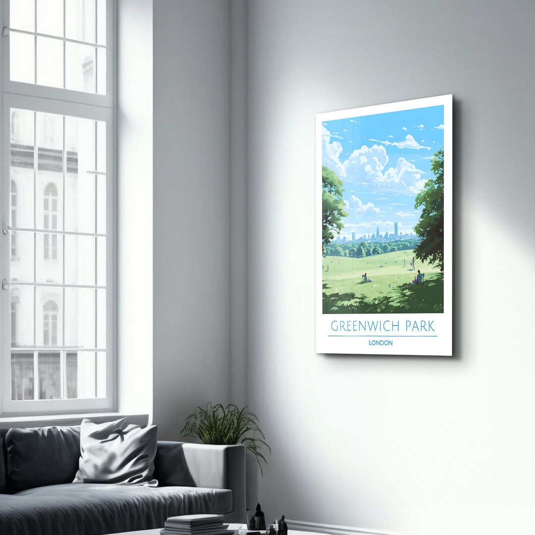 Greenwich Park London-Travel Posters | Glass Wall Art