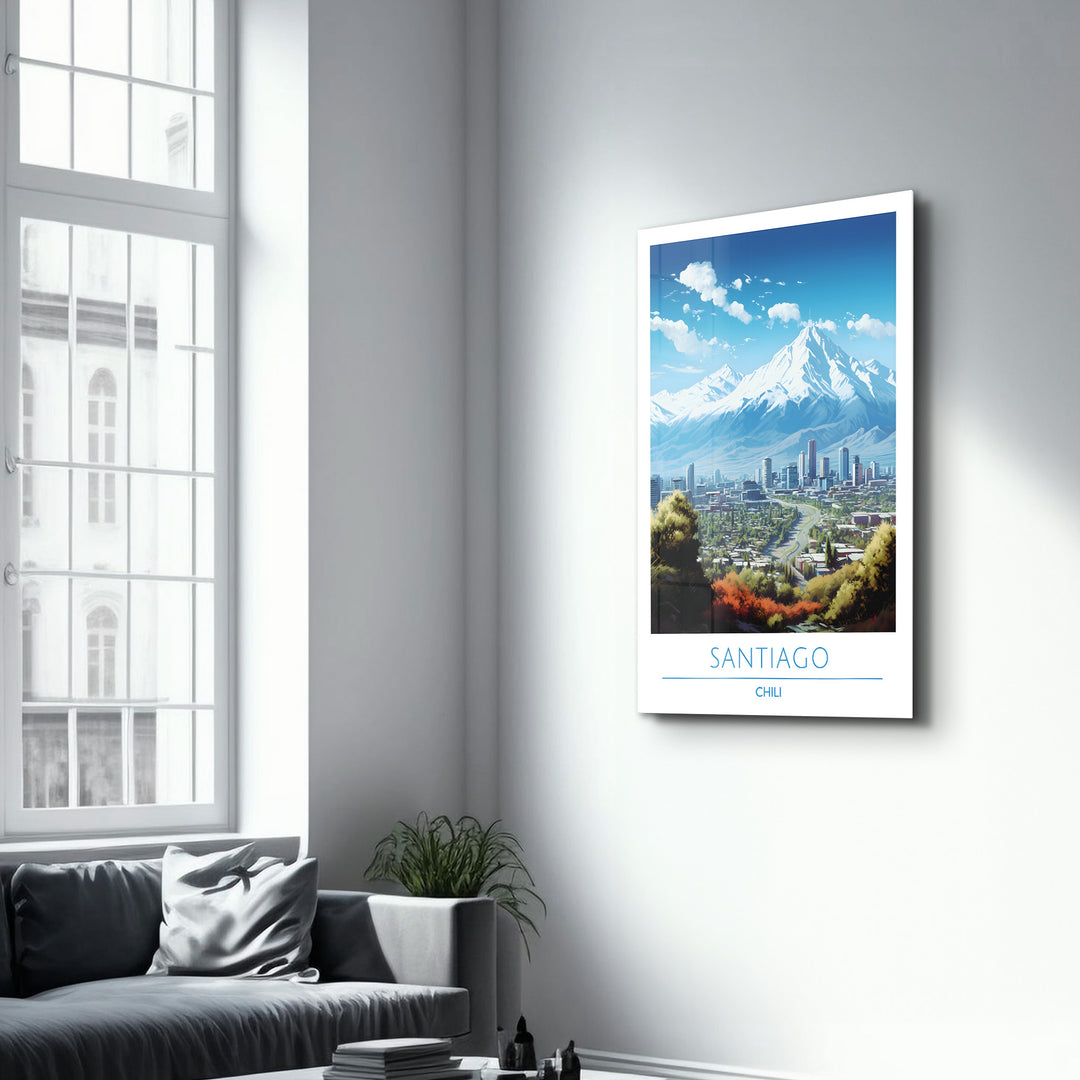 Santiago Chili-Travel Posters | Glass Wall Art