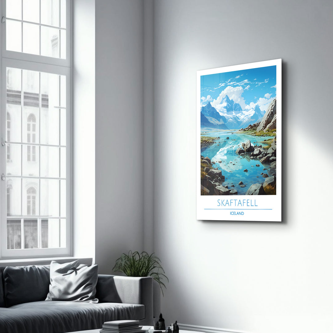 Skaftafell Iceland-Travel Posters | Glass Wall Art