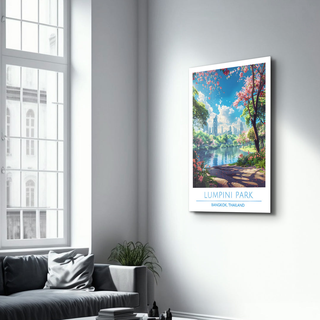 Lumpini Park-Bangkok Thailand-Travel Posters | Glass Wall Art