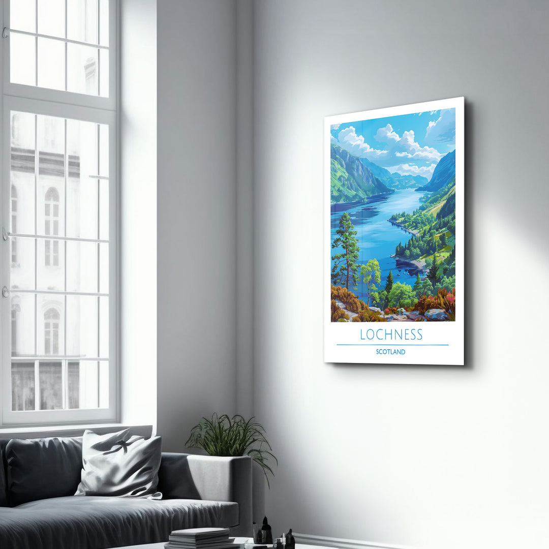 Lochness Scotland-Travel Posters | Glass Wall Art