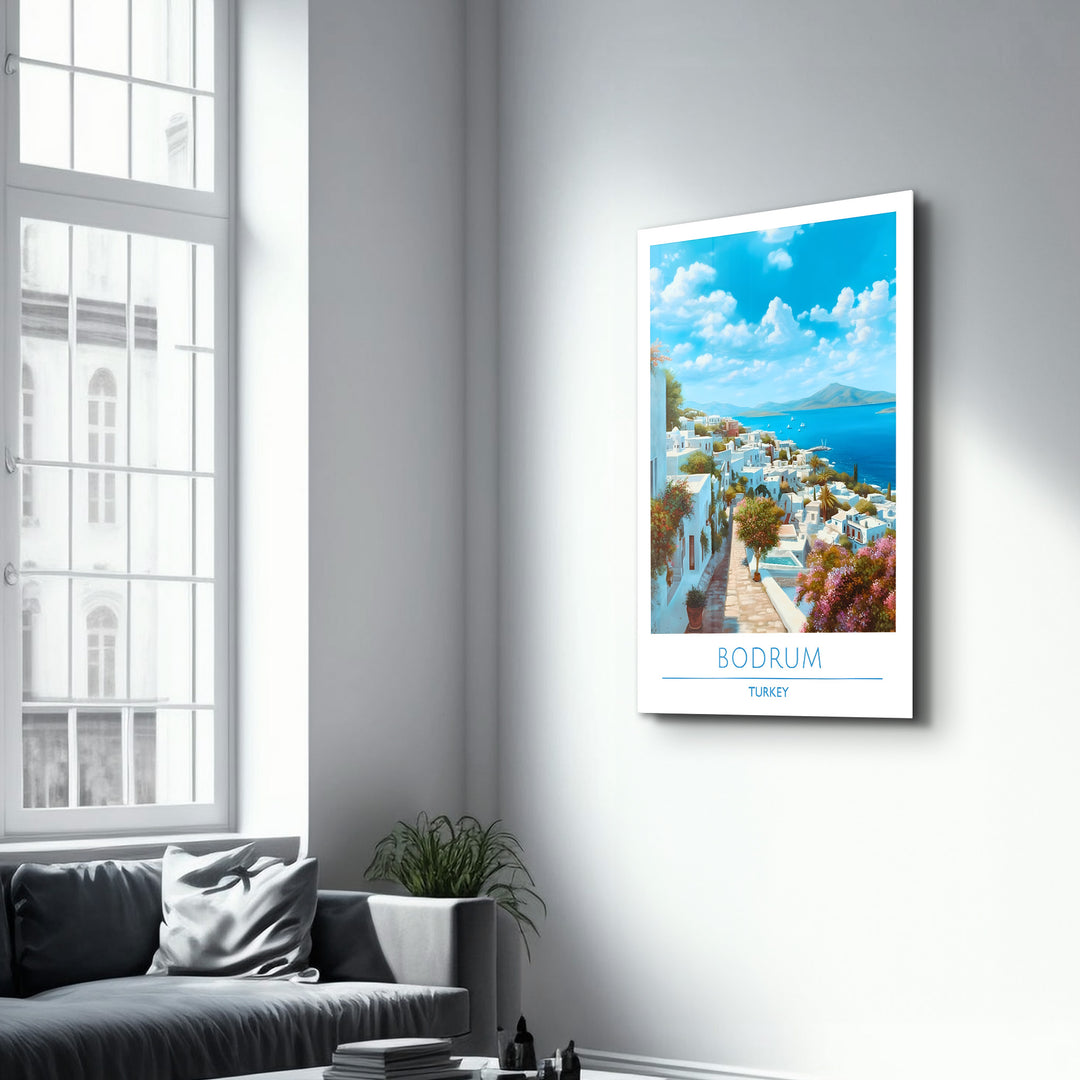 Bodrum Turkey-Travel Posters | Glass Wall Art