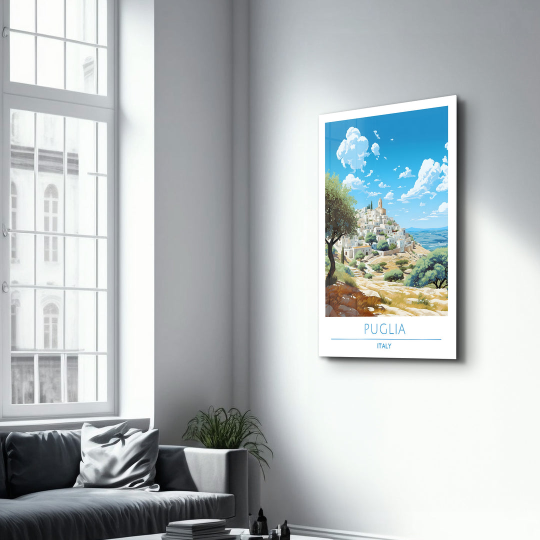 Puglia Italy-Travel Posters | Glass Wall Art