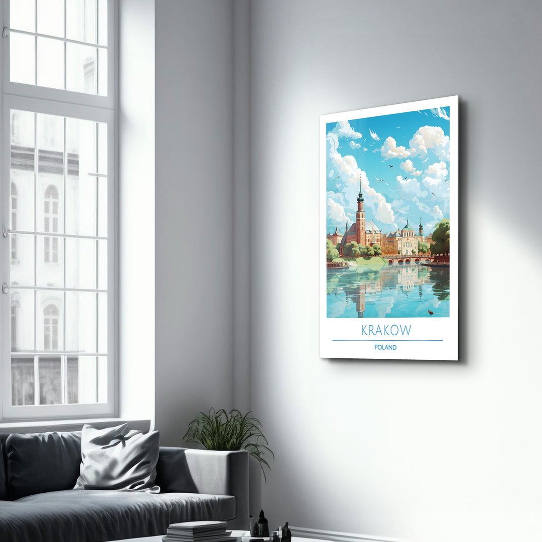 Krakow Poland-Travel Posters | Glass Wall Art