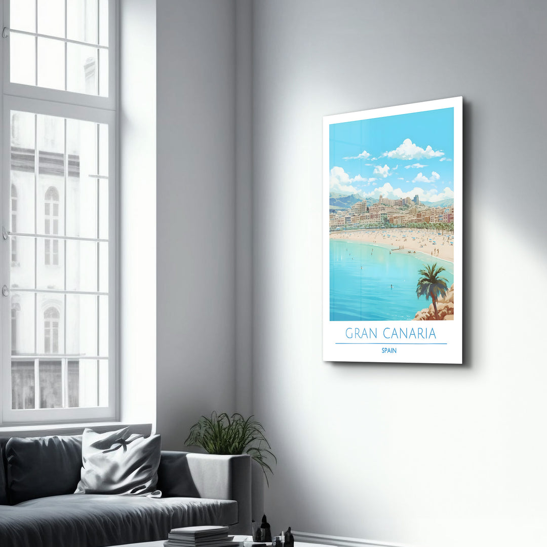 Gran Canaria Spain-Travel Posters | Glass Wall Art