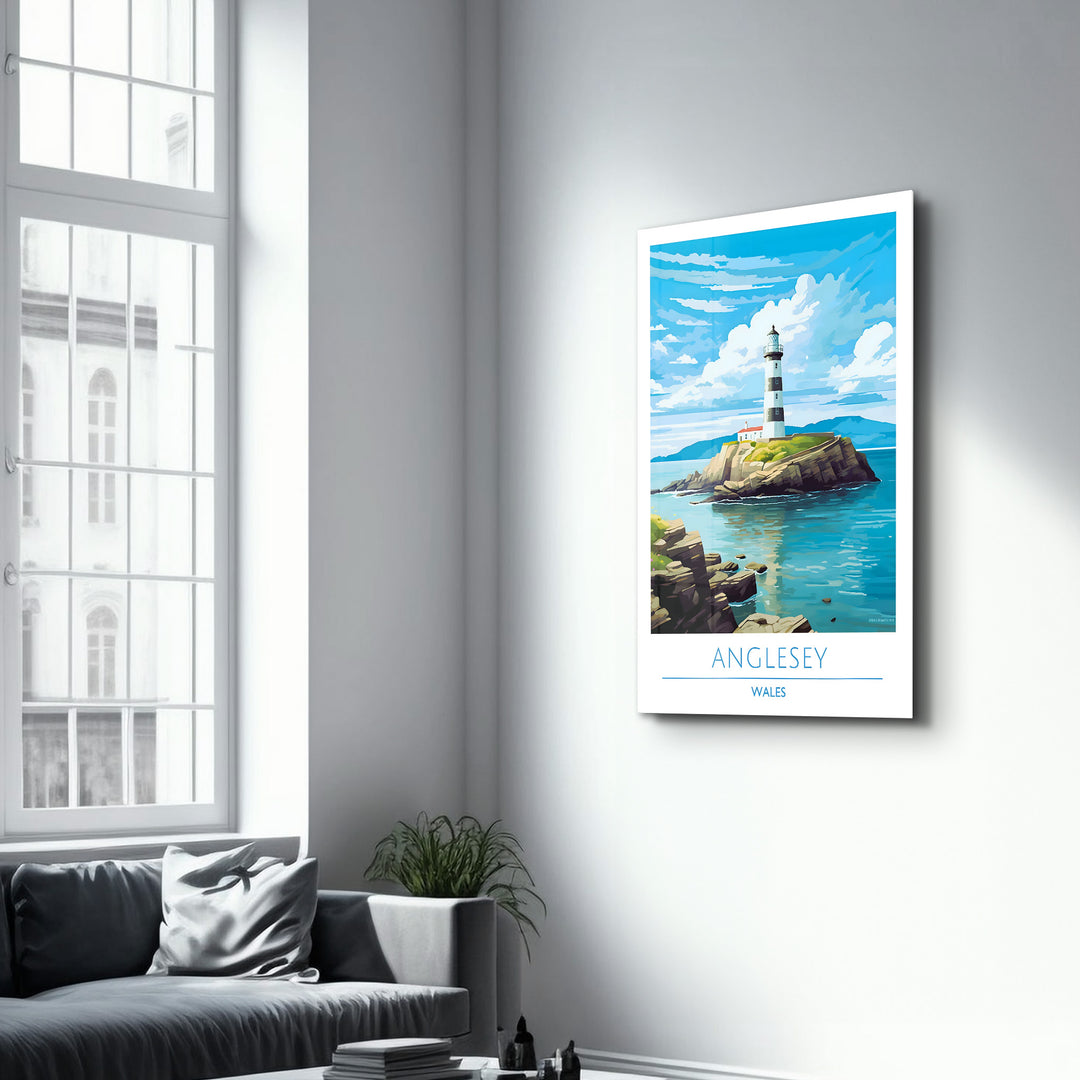 Anglesey Wales-Travel Posters | Glass Wall Art