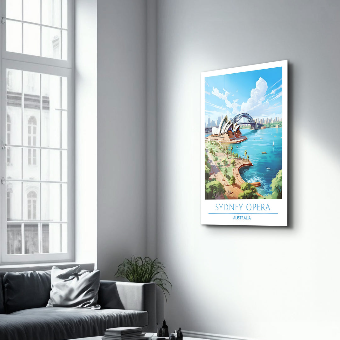 Sydney Opera Australia-Travel Posters | Glass Wall Art