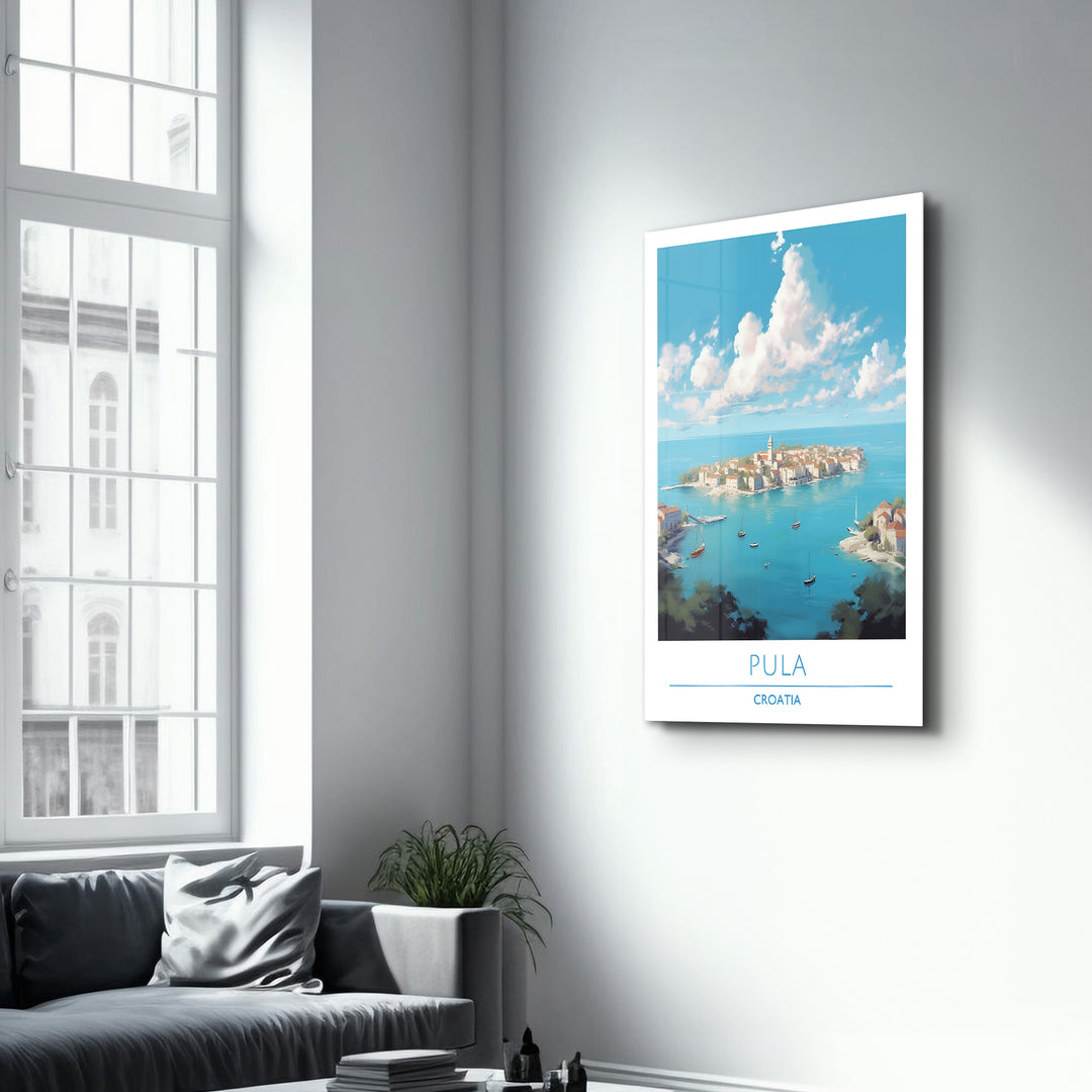 Pula Croatia-Travel Posters | Glass Wall Art