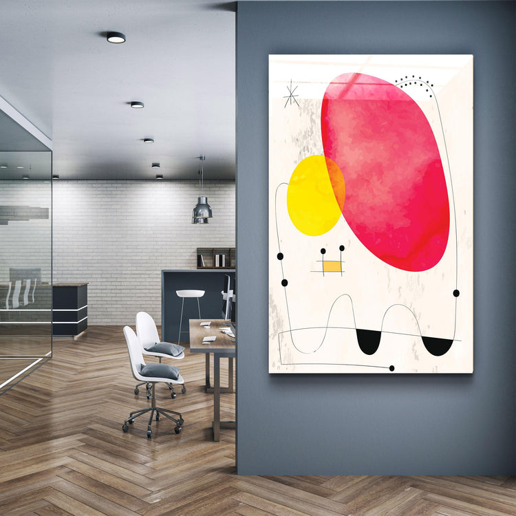 ・"Colorful Modern Shapes 3"・Glass Wall Art - ArtDesigna Glass Printing Wall Art