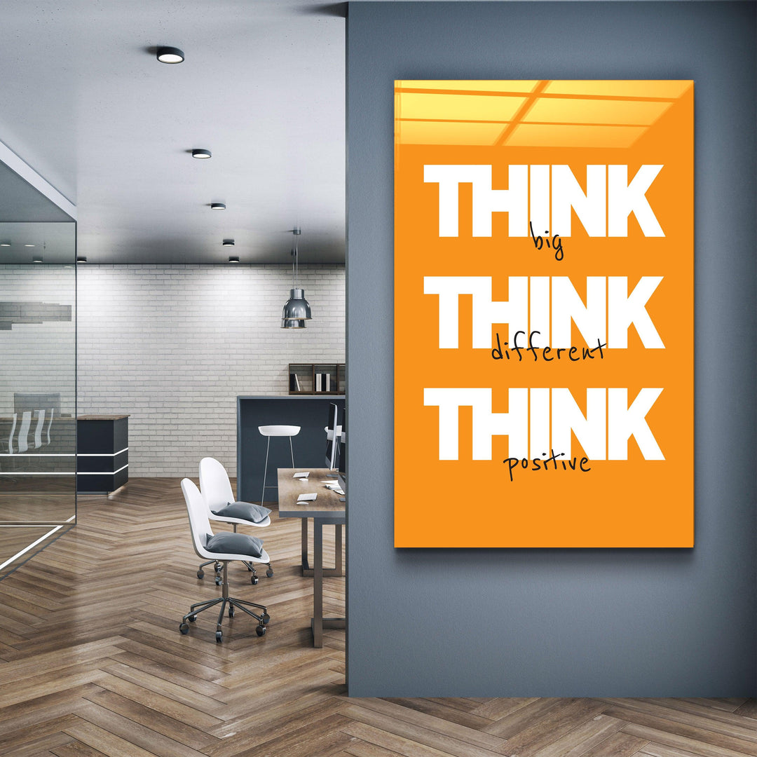 Think Big | Motivational Glass Wall Art - ArtDesigna Glass Printing Wall Art