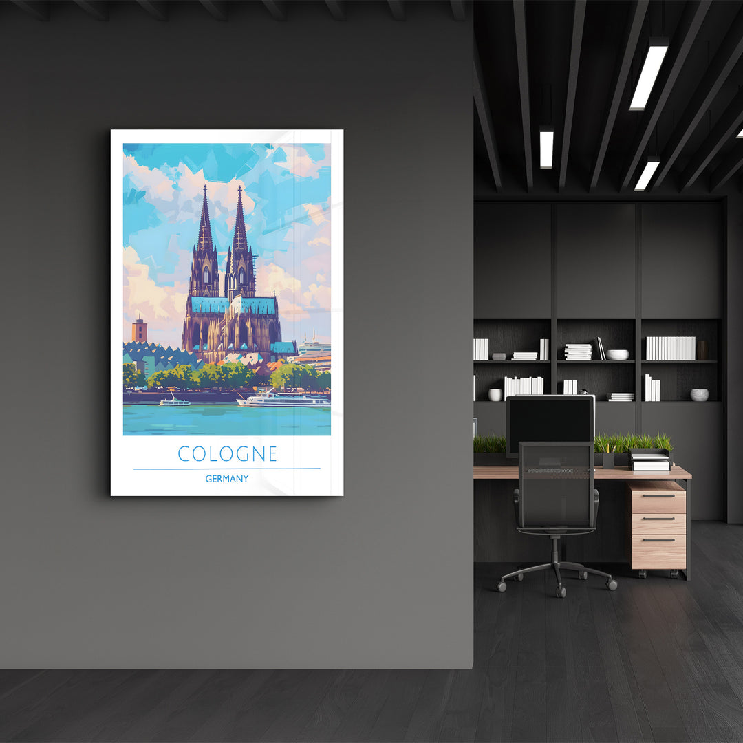 Cologne Germany-Travel Posters | Glass Wall Art