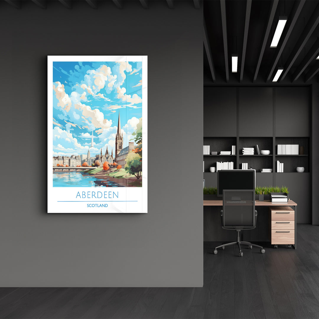 Aberdeen Scotland-Travel Posters | Glass Wall Art