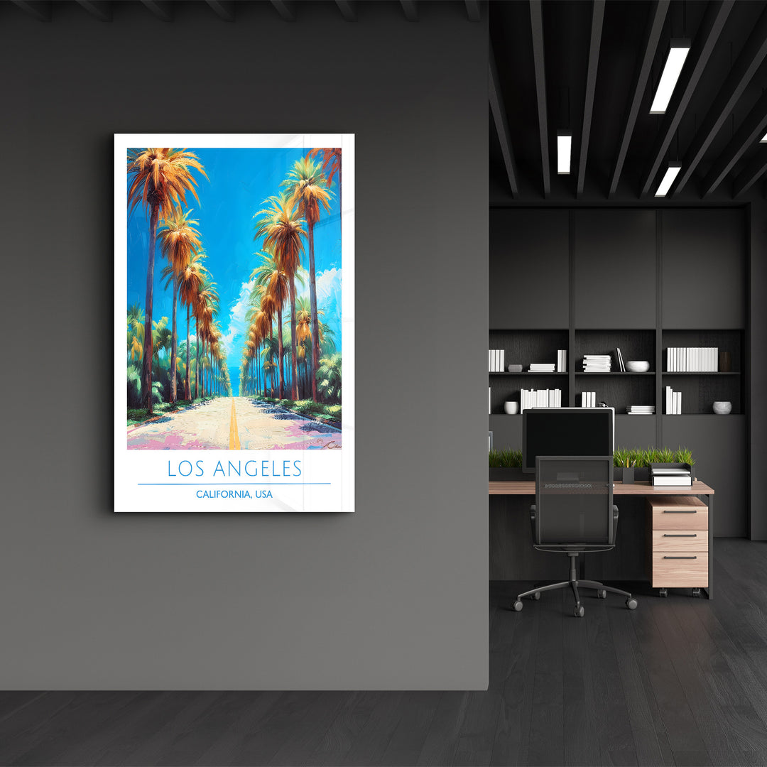 Los Angeles-California USA-Travel Posters | Glass Wall Art