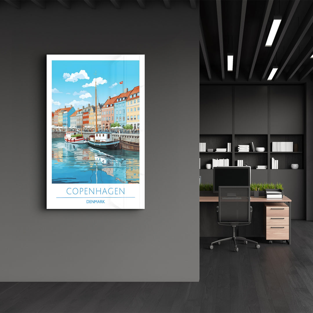 Copenhagen Denmark-Travel Posters | Glass Wall Art