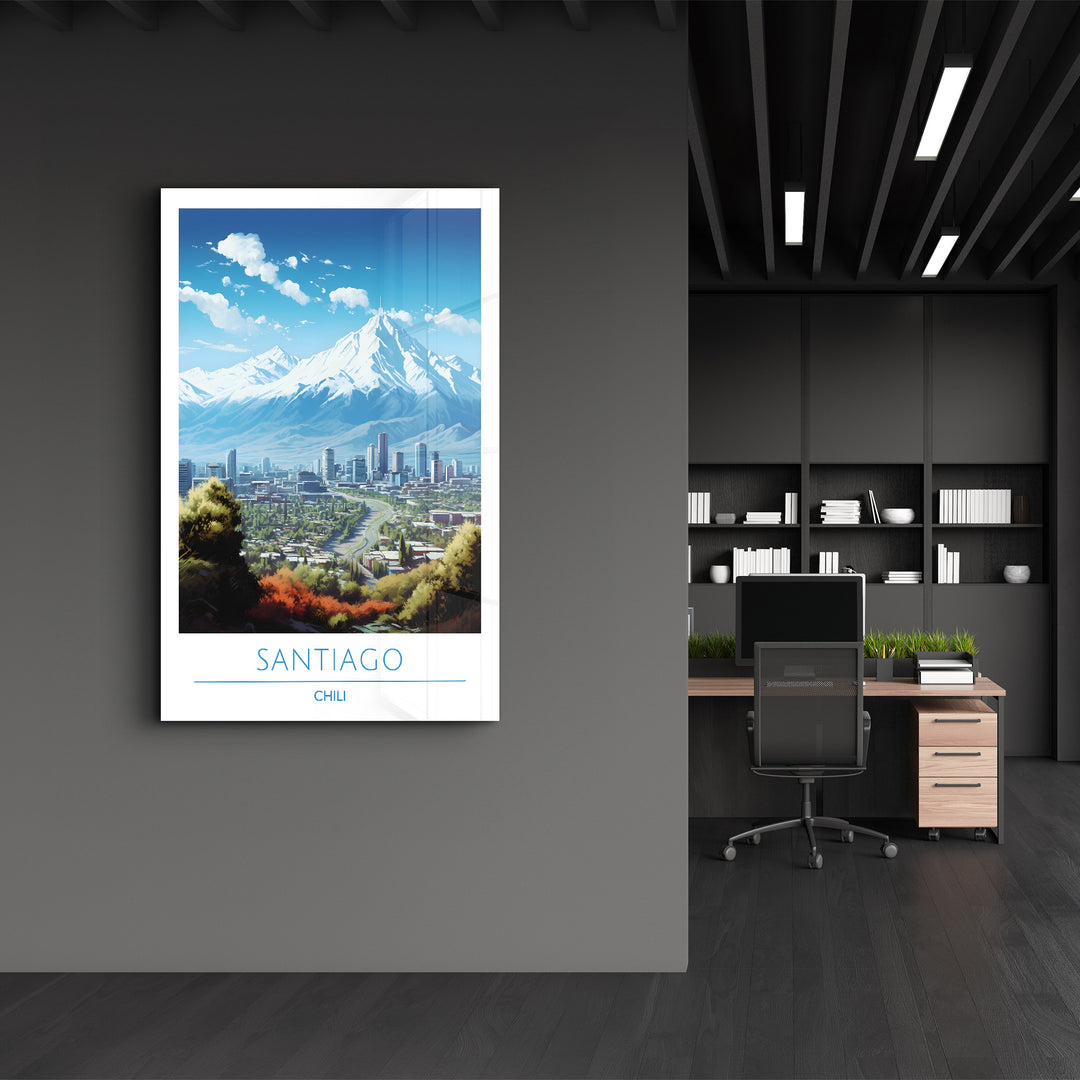 Santiago Chili-Travel Posters | Glass Wall Art