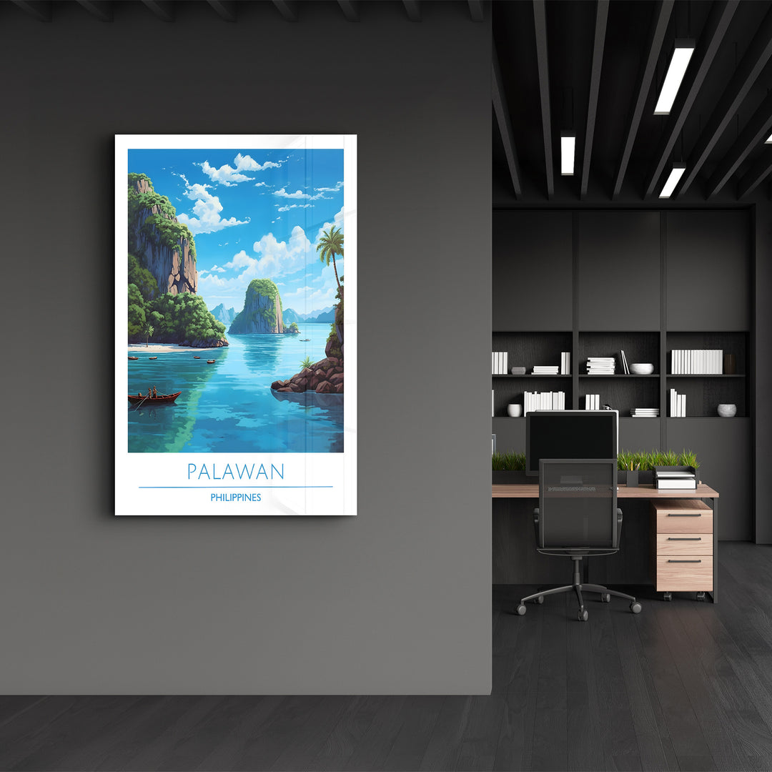 Palawan Philippines-Travel Posters | Glass Wall Art