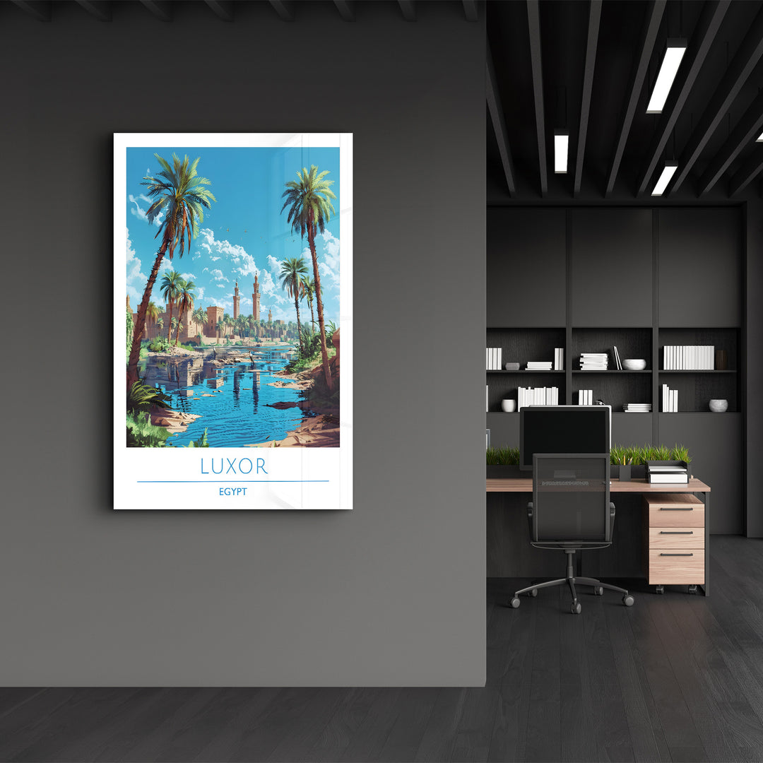 Luxor Egypt-Travel Posters | Glass Wall Art