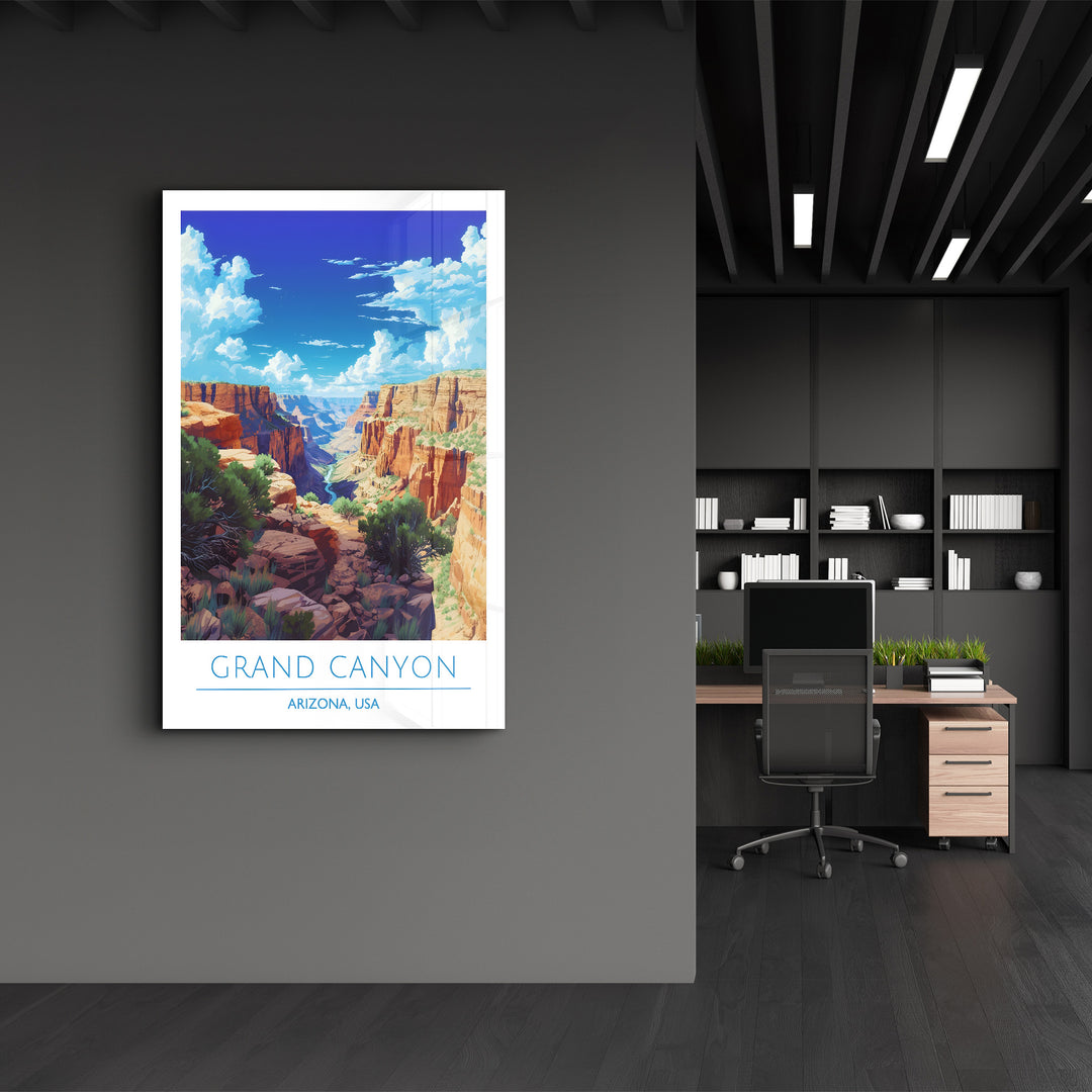 Grand Canyon-Arizona USA-Travel Posters | Glass Wall Art