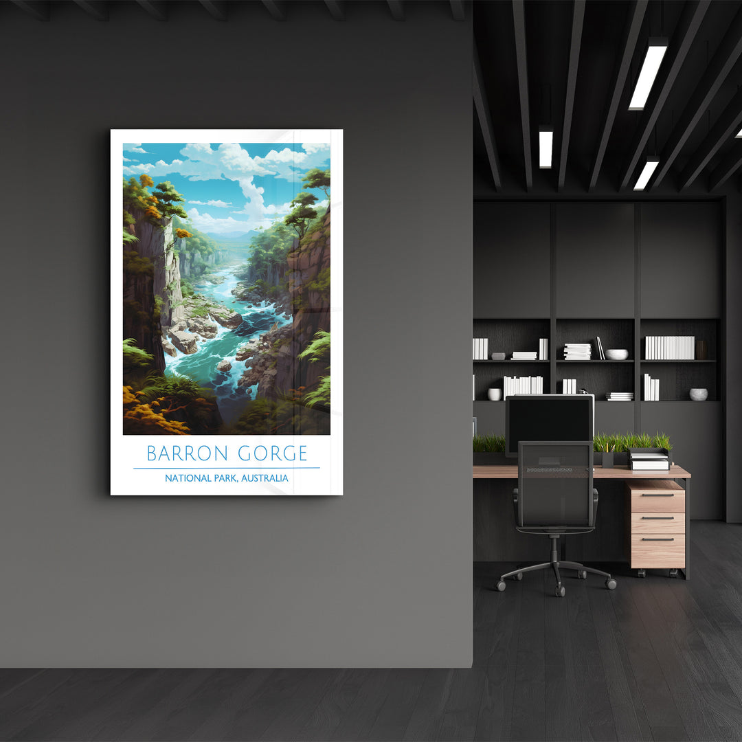 Barron Gorge-National Park Australia-Travel Posters | Glass Wall Art