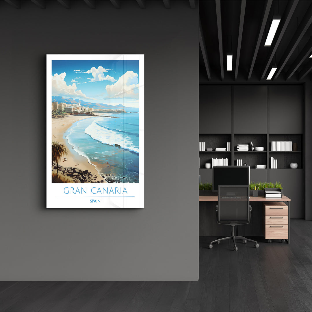 Gran Canaria Spain-Travel Posters | Glass Wall Art