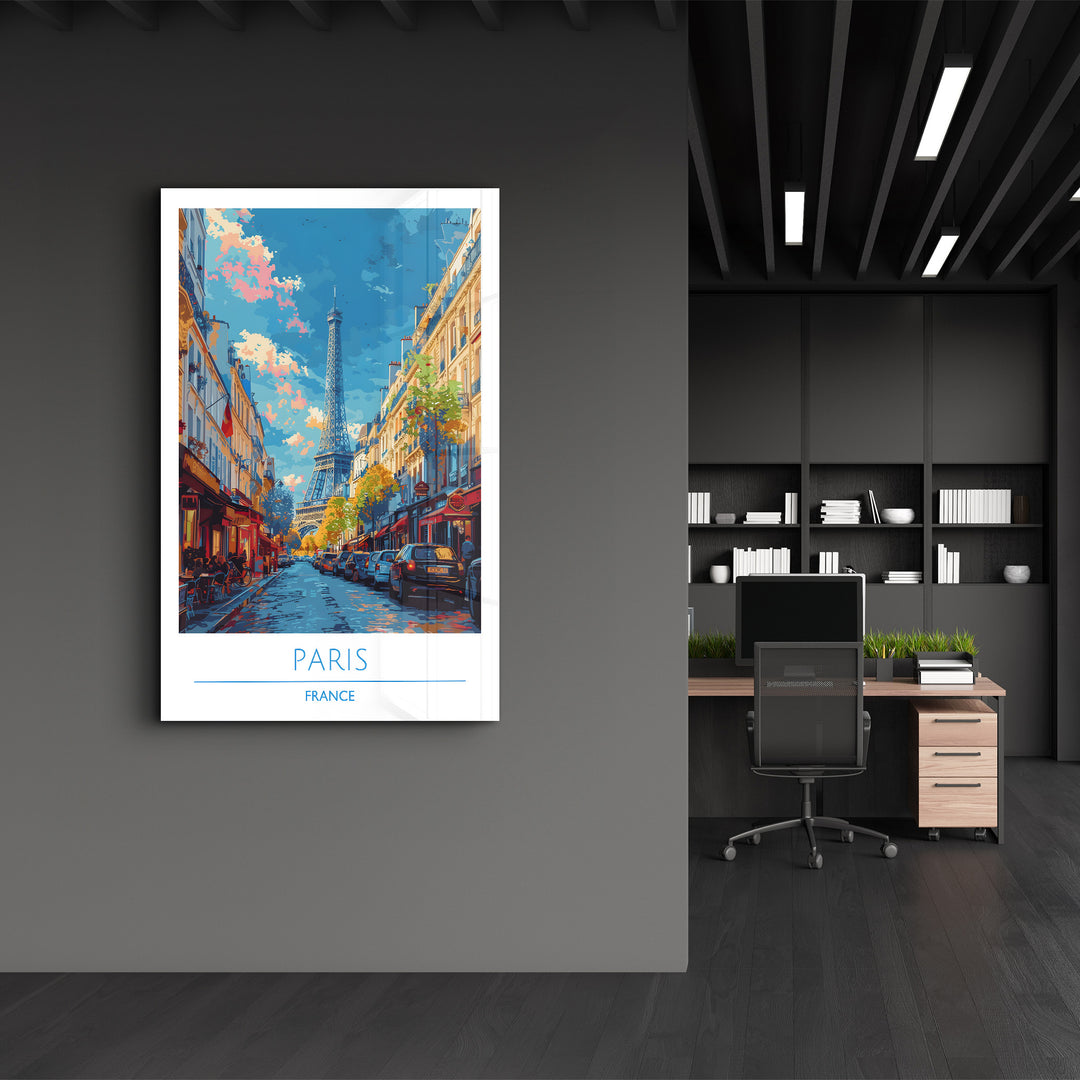 Paris France-Travel Posters | Glass Wall Art