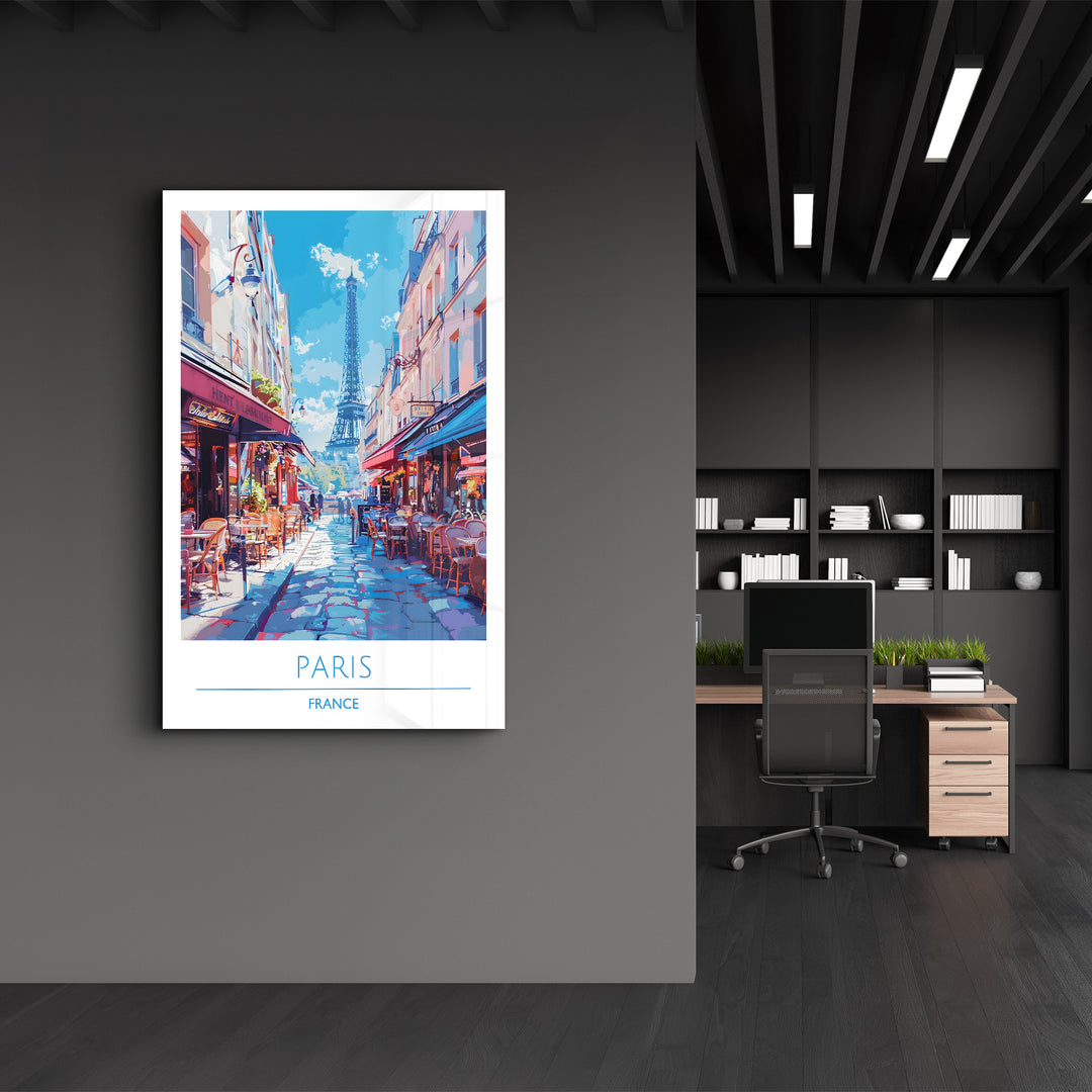 Paris France-Travel Posters | Glass Wall Art