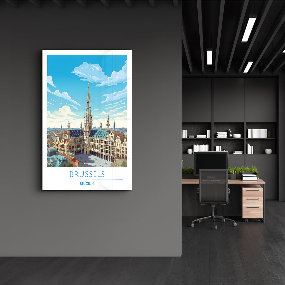 Brussels Belgium-Travel Posters | Glass Wall Art