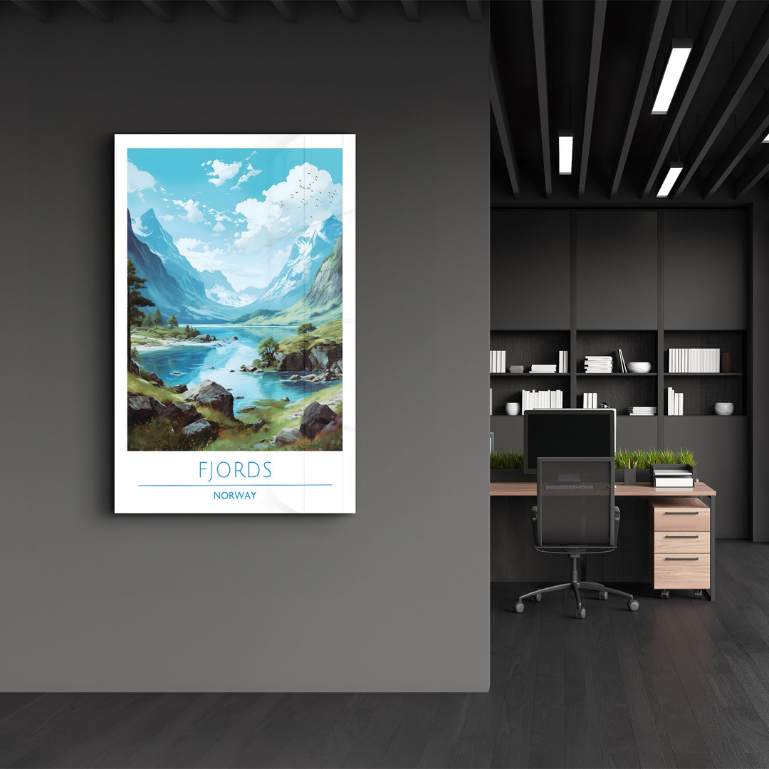 Fjords Norway-Travel Posters | Glass Wall Art