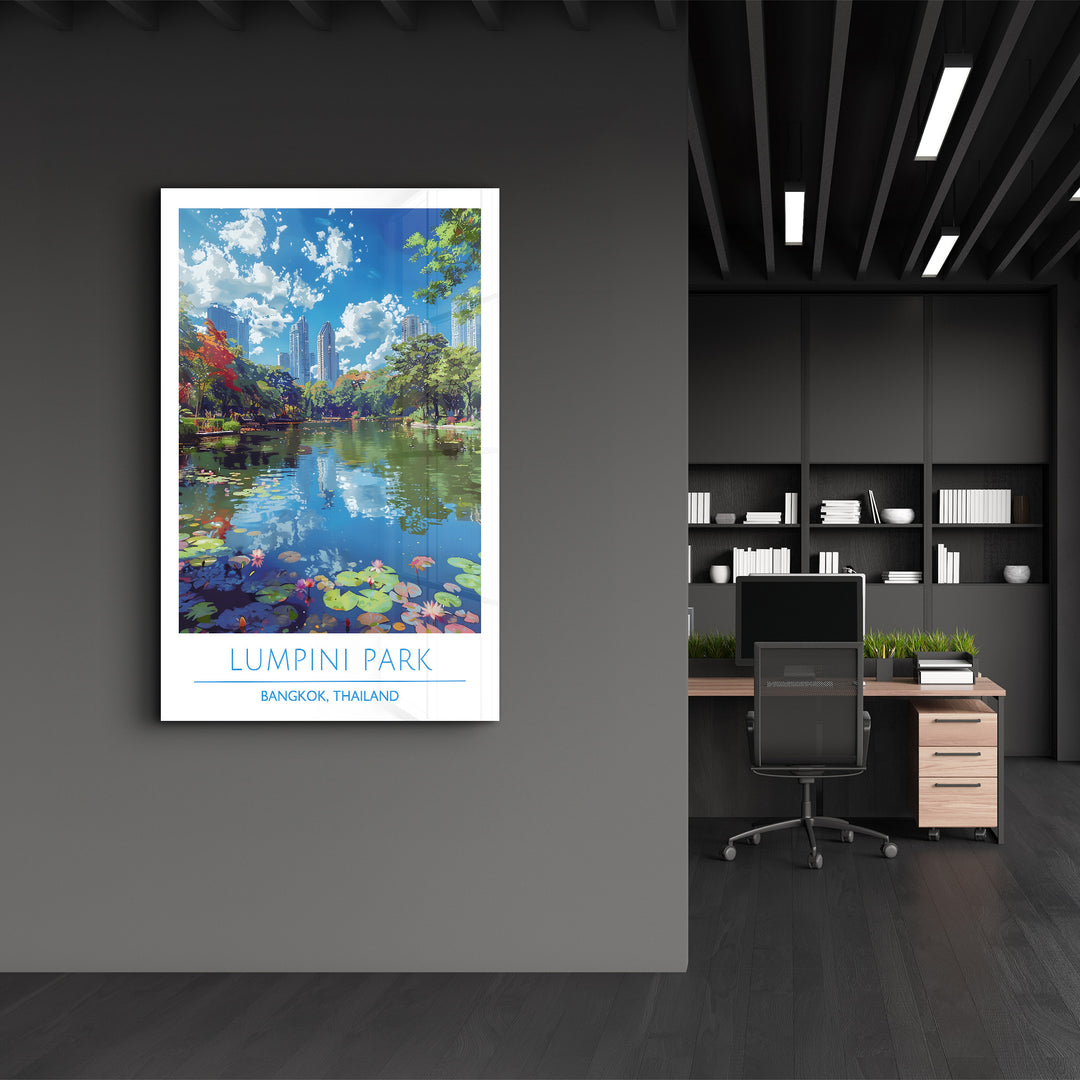 Lumpini Park-Bangkok Thailand-Travel Posters | Glass Wall Art