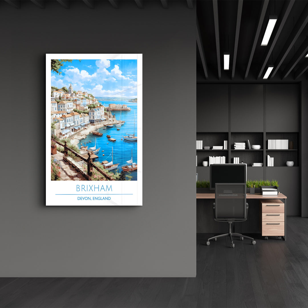 Brixham-Devon England-Travel Posters | Glass Wall Art