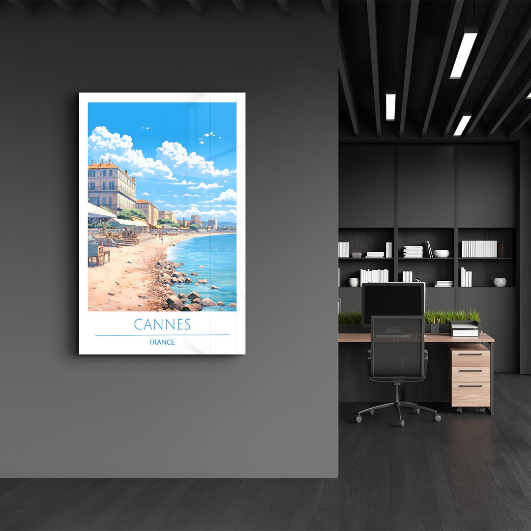 Cannes France-Travel Posters | Glass Wall Art