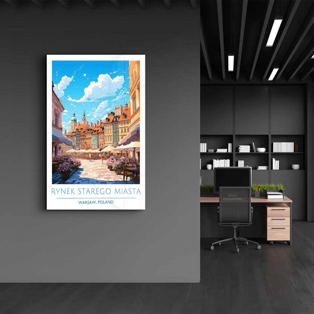 Rynek Starego Miasta-Warsaw Poland-Travel Posters | Glass Wall Art