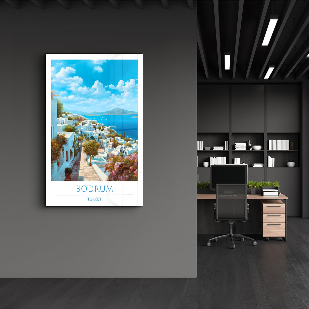 Bodrum Turkey-Travel Posters | Glass Wall Art