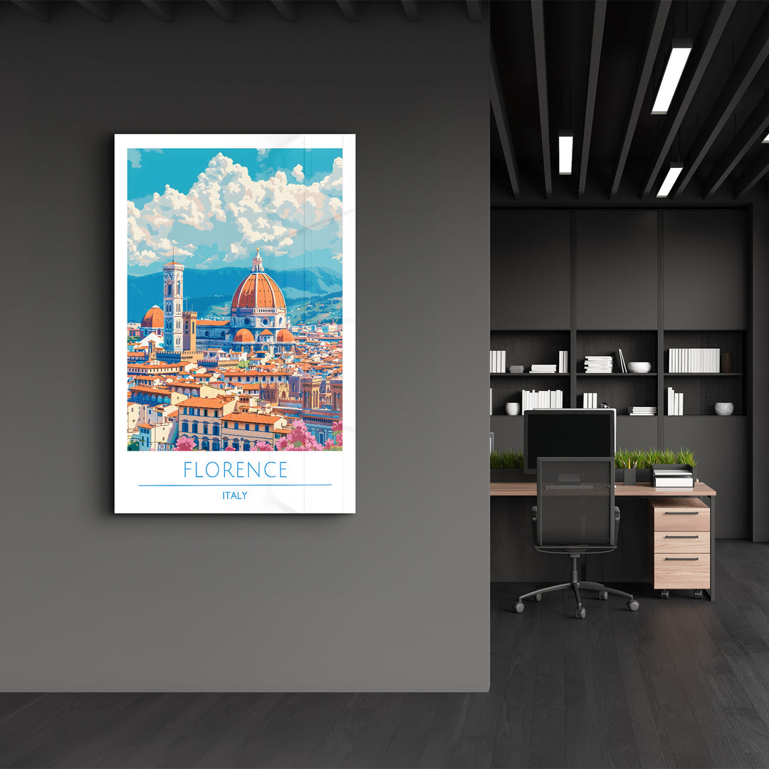 Florence Italy-Travel Posters | Glass Wall Art