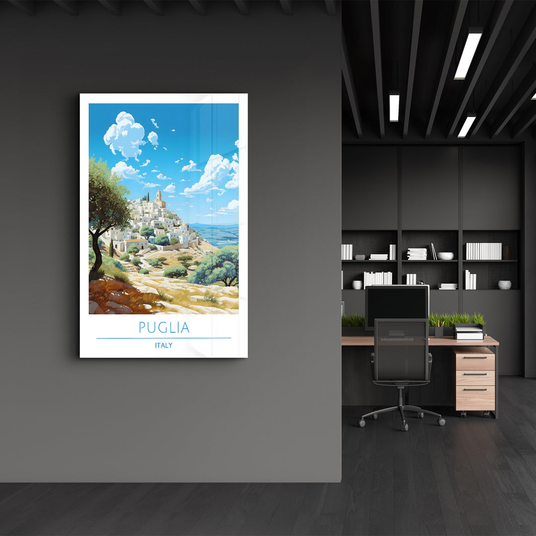 Puglia Italy-Travel Posters | Glass Wall Art