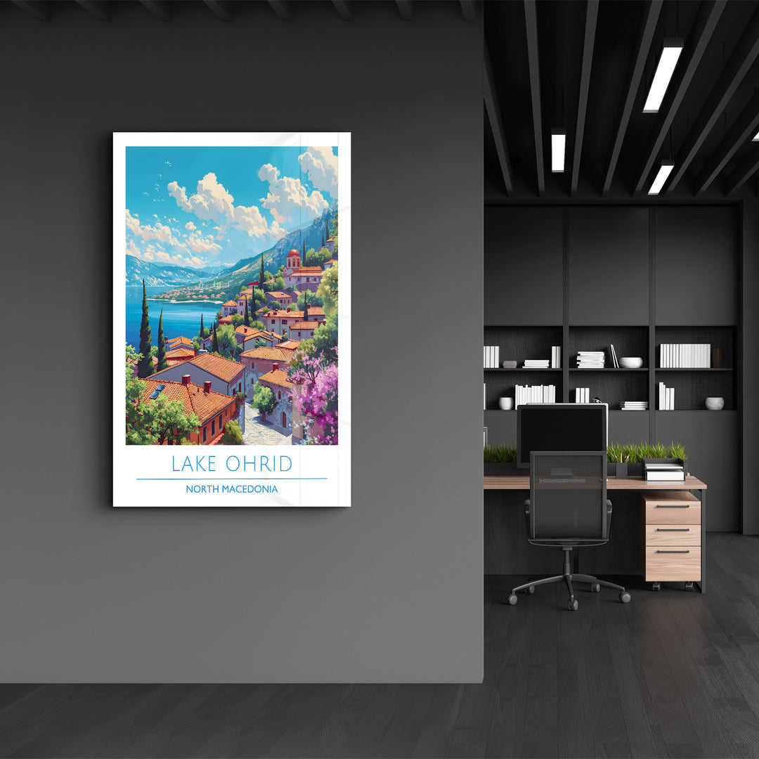 Lake Ohrid North Macedonia-Travel Posters | Glass Wall Art