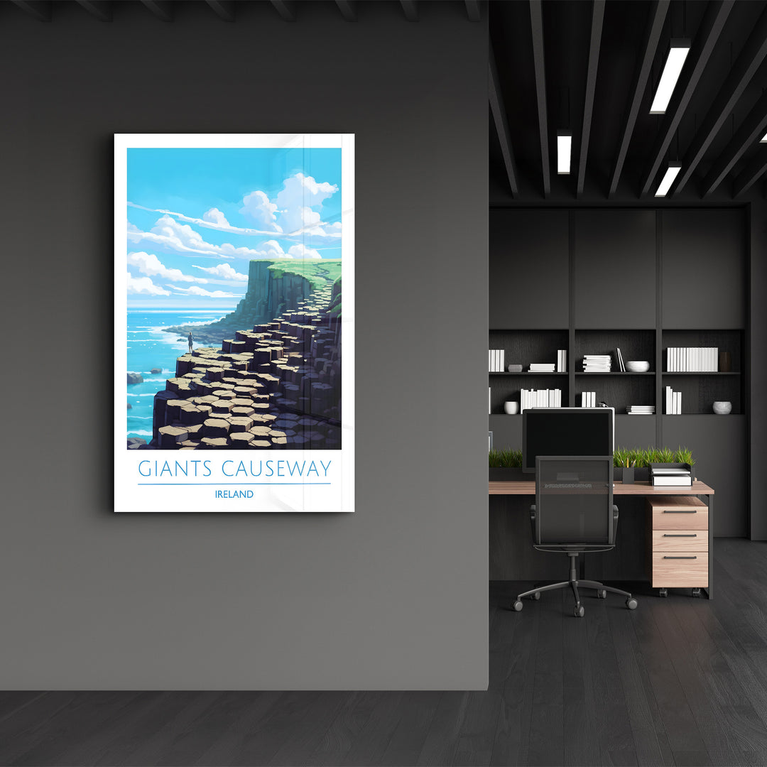 Giants Causeway Ireland-Travel Posters | Glass Wall Art