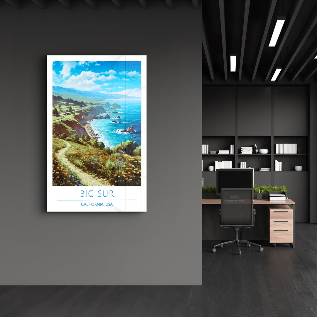 Big Sur-California USA-Travel Posters | Glass Wall Art