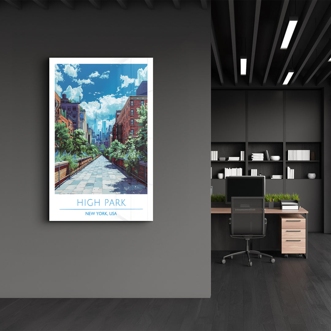 High Park-New York USA-Travel Posters | Glass Wall Art