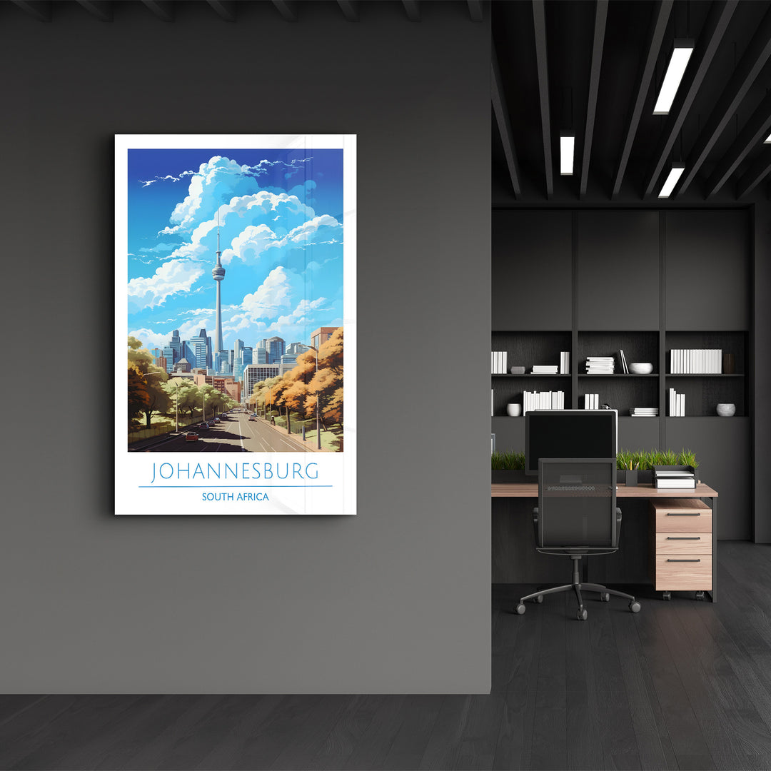 Johannesburg South Africa-Travel Posters | Glass Wall Art